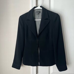 Vtg Bebe Womens Suit Jacket Sz 0 Black  Business Formal Work READ DESCRIPTION